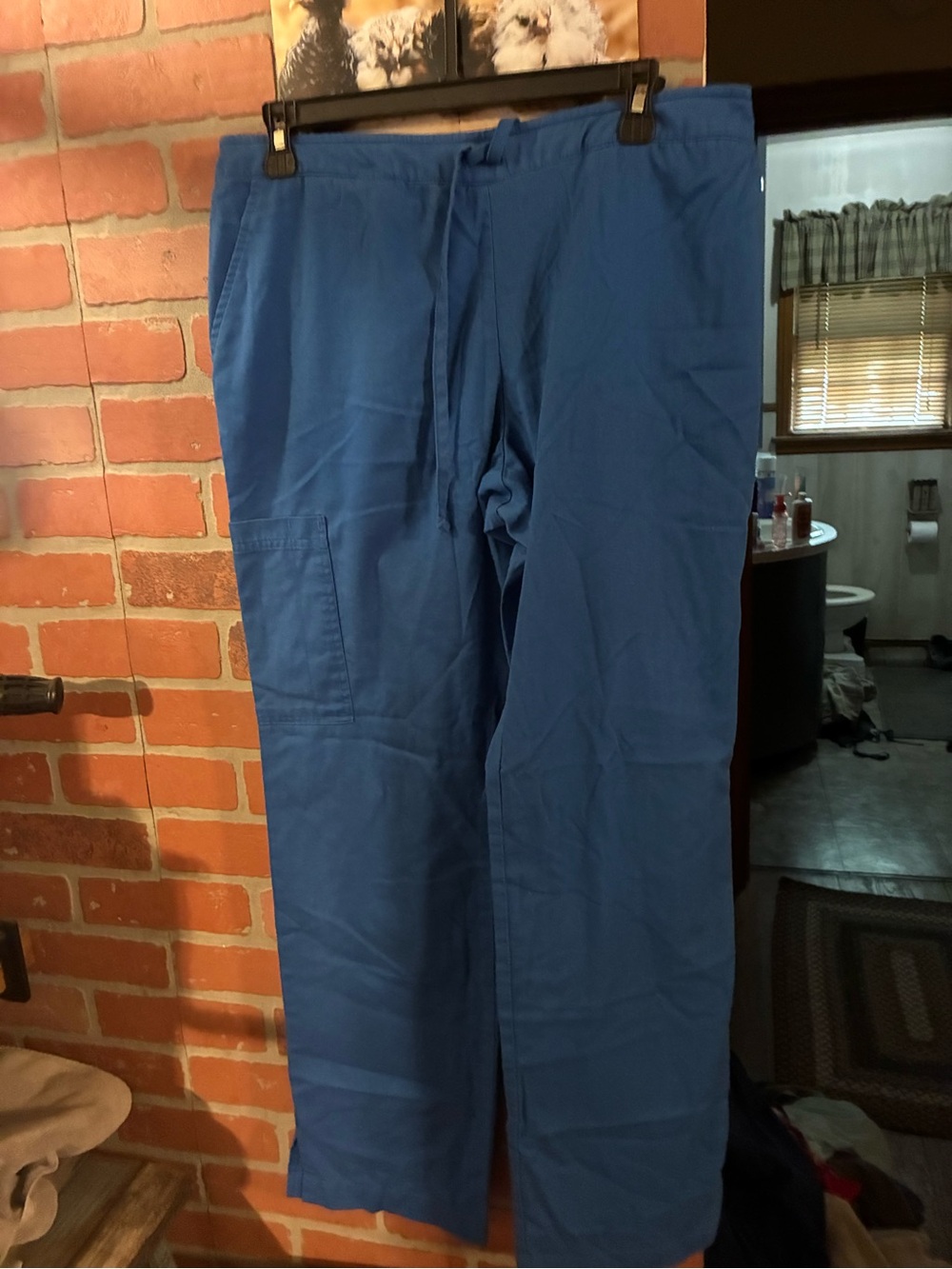 Barco Uniforms Straight-Leg Drawstring Pants in Royal Blue